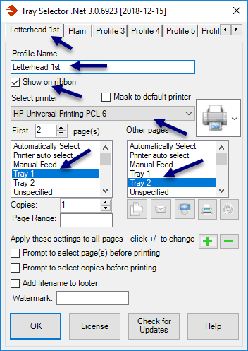 Configuración de Perfil